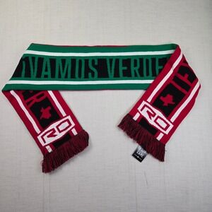 NWT Austin FC Ruffneck Scarf OS Green Red Vamos Verde 2024 Season‎ Soccer Scarf